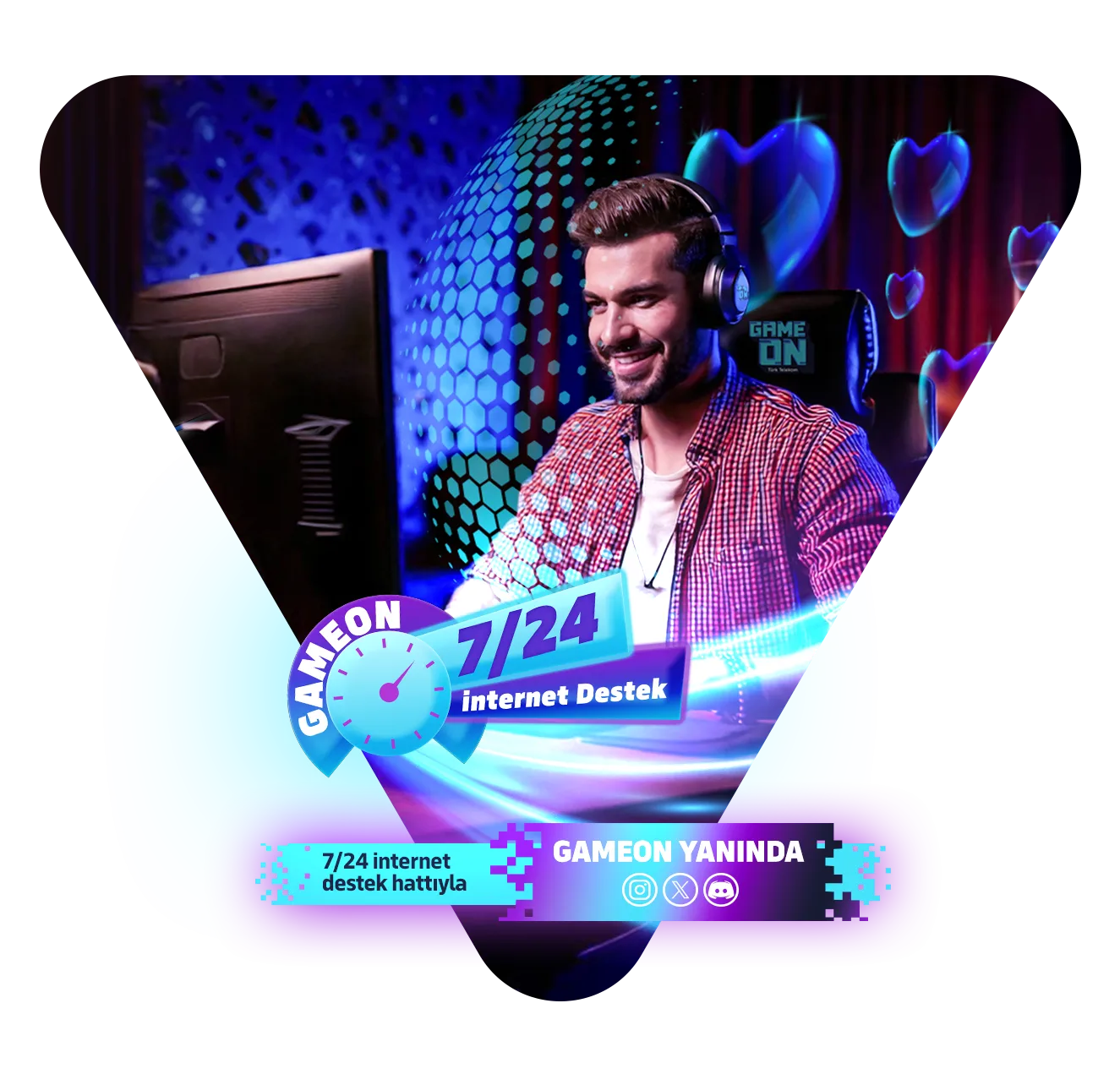 <p>7/24 İNTERNET DESTEĞİ İLE GAMEON HER ZAMAN YANINDA!</p>