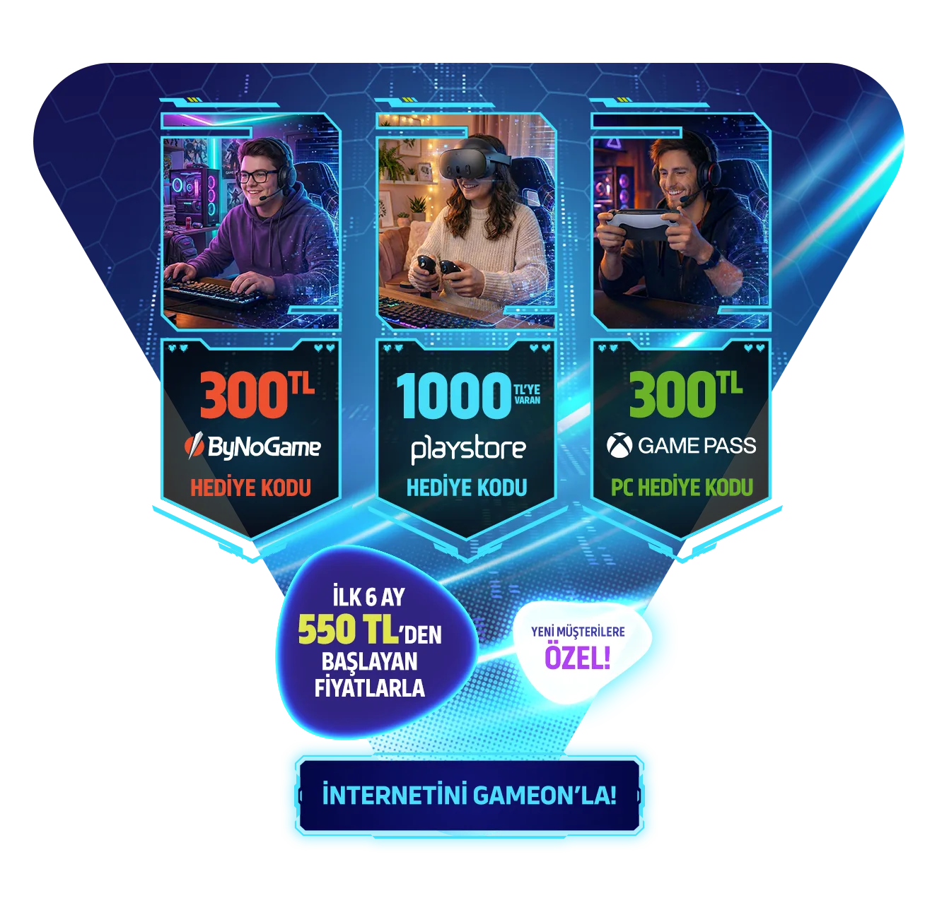 <p>GAMEON İNTERNETİN GÜCÜ KAMPANYASI İLE DİLEDİĞİN FIRSATI SEÇ!</p>